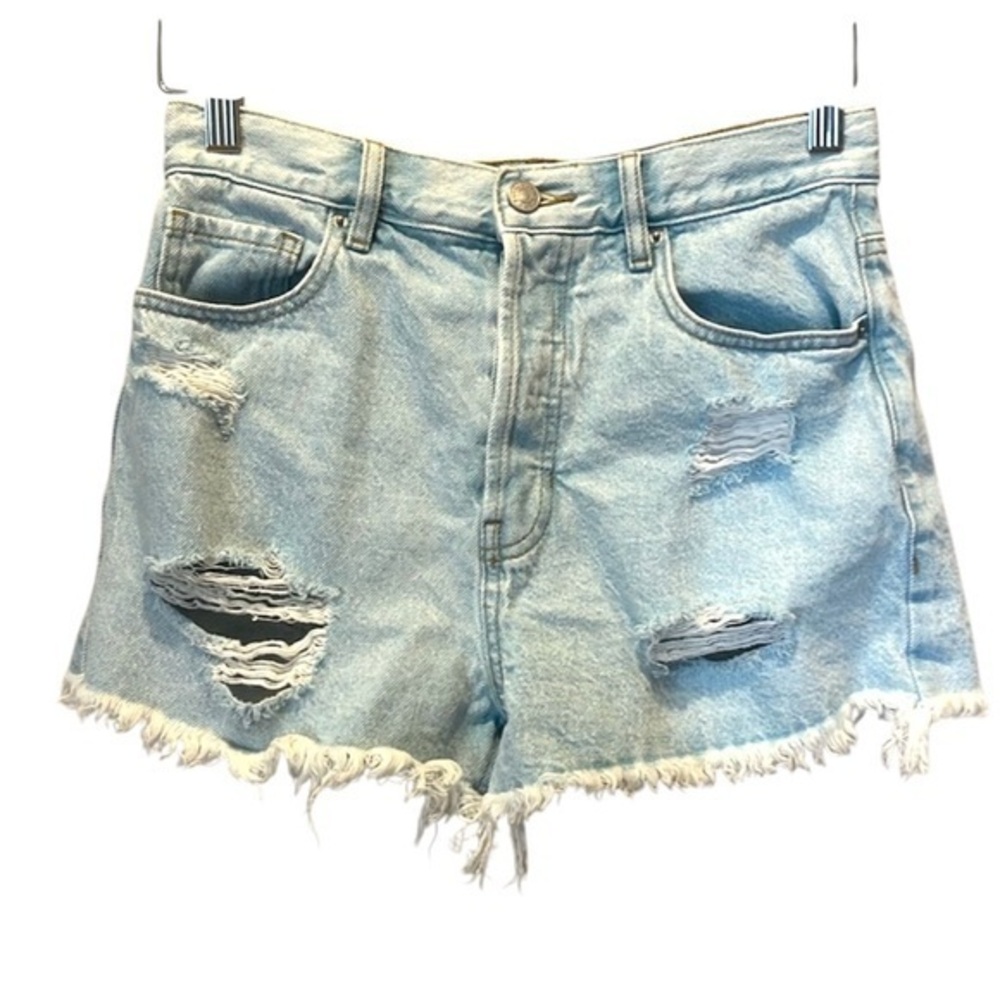Pacsun Women’s Vintage High Rise Denim Jean Shorts Light Wash Size 27